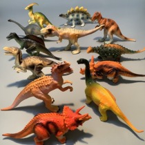 Childrens dinosaur toys more than 12 sets Tyrannosaurus Sword Triangle Brachiosaurus Simulation Animal Model Boy