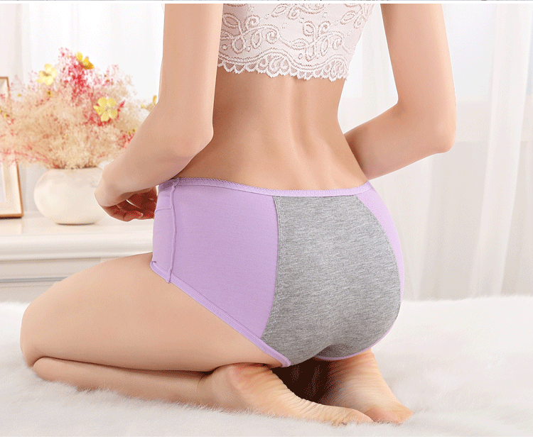 Đồ lót sinh lý, kinh nguyệt, cotton chống rò rỉ, thắt lưng, vệ sinh kinh nguyệt, đồ lót, thời kỳ sinh lý, thoáng khí giả, quần dì lớn - Giống cái quần chíp nữ đẹp