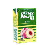 Hong Kong imported beverage Hong Kong sunshine peach tea 250ml * 24 boxes Hong Kong version of beverage