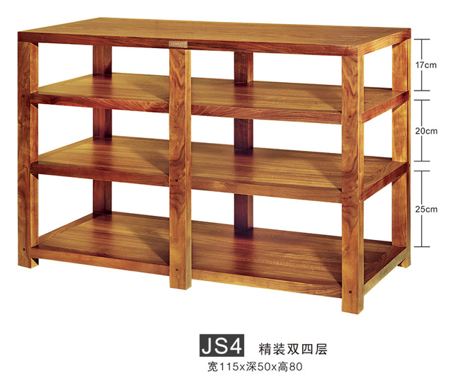 Jazz rack-hardcover double four-layer-amplifier rack-solid wood cabinet-audio equipment rack-freight collect