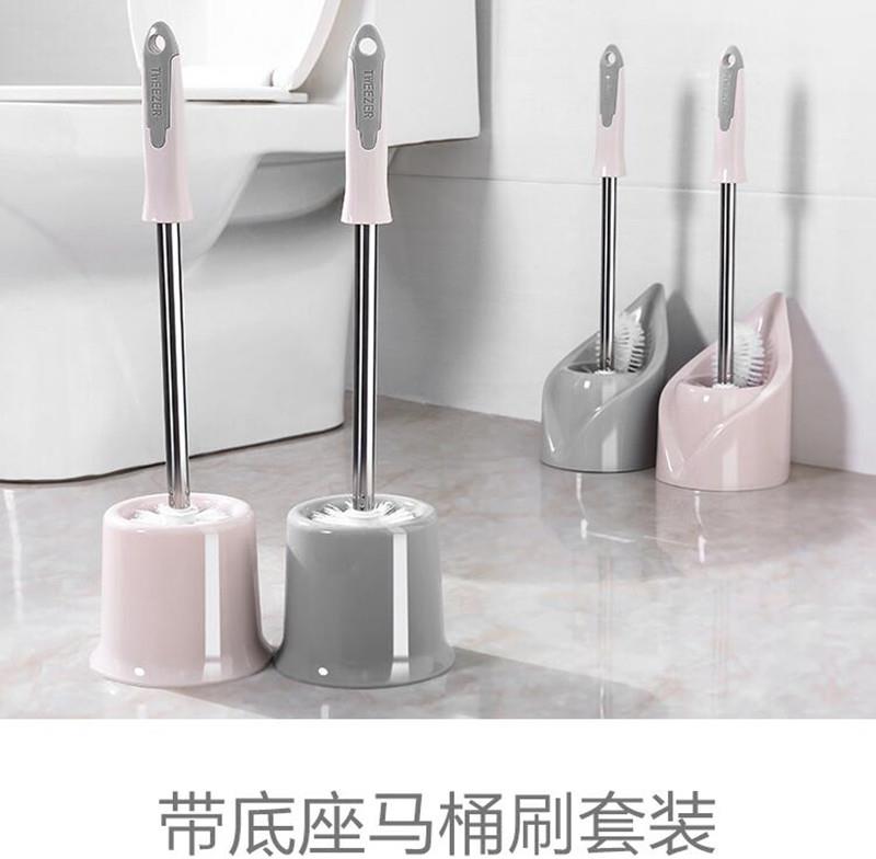 Sanitary brush bathroom bathtub urinal brush with base toilet brush toilet brush holder toilet brush cleaning brush - Taobao