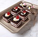 Brownie Pan 18 Brownie Baking Brownie Khuôn hai mảnh dứa Crisp Khuôn tắm - Tự làm khuôn nướng khuôn làm bánh Tự làm khuôn nướng