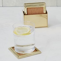 North Camecca Indian imported Chinese brass mat Modern whiskey beer mat Wine glass mat insulation mat