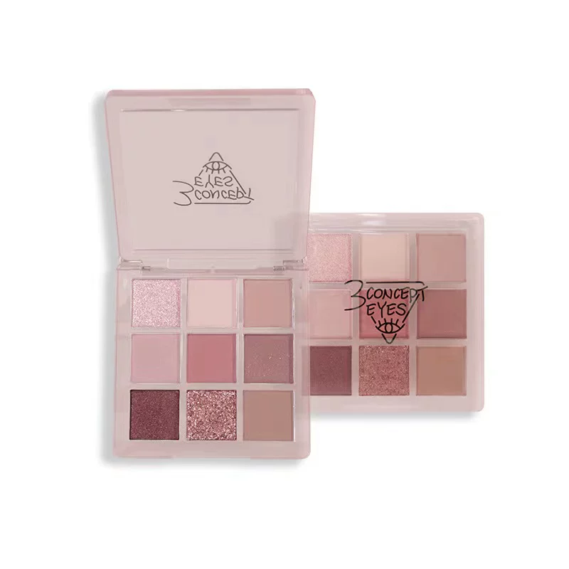 Тени для век 3concepteyes Mousse Ice Crystal Jiugong Eyeshadow Earth Color Длительное стойкое Таро глина палитра перламутровый матовый