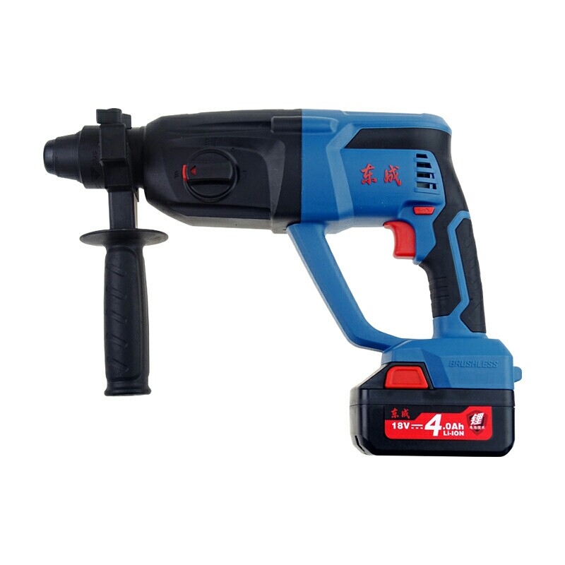 Dongcheng 18V brushless rechargeable electric hammer light three-purpose installation weak current doors and windows DCZC02-24E