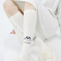 MEYOU trendy cultural socks for women spring and autumn mid-calf socks calf socks cotton socks autumn sports breathable socks