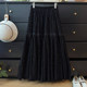 French Elegant Hollow Hook Lace Skirt Women's Autumn 2025 High Waist A-Line Pleat Loose Swing Skirt
