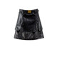 Hot Girl Heavy Industry Sparkling Sequins Stitched PU Leather Skirt Women's Autumn 2025 High Waist Slim A-Line Hip Skirt