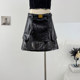 Hot Girl Heavy Industry Sparkling Sequins Stitched PU Leather Skirt Women's Autumn 2025 High Waist Slim A-Line Hip Skirt