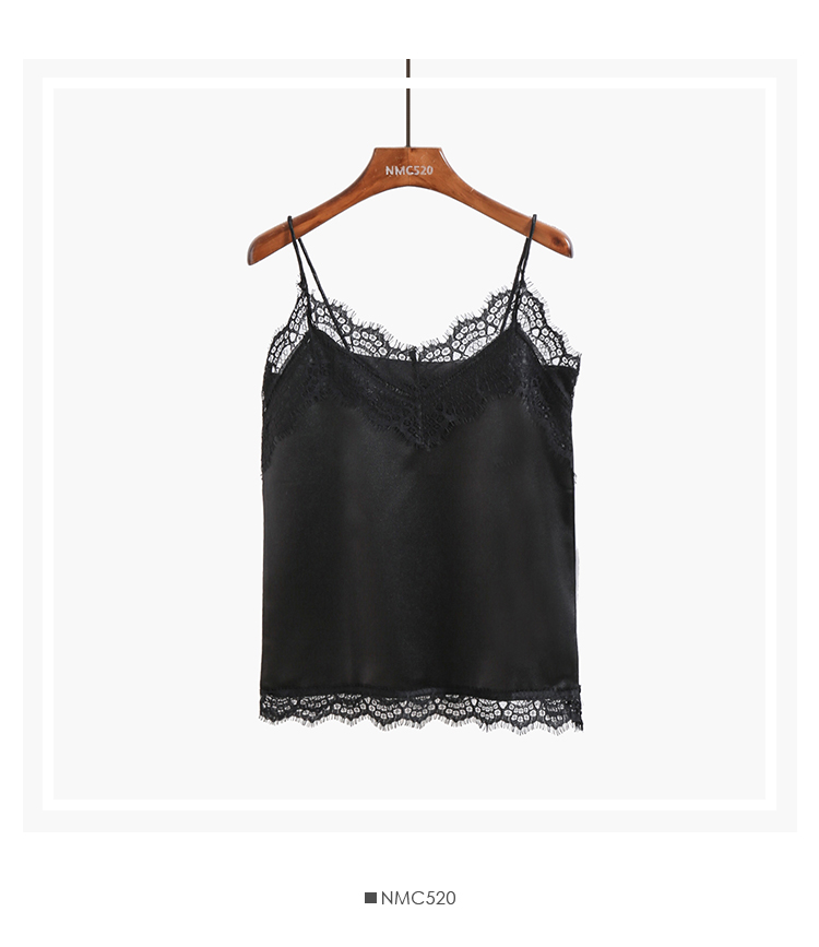 Áo vest Ulzzang 2018 mới cổ chữ V bóng loáng được may viền đáy mùa hè phiên bản Hàn Quốc shop thời trang nữ