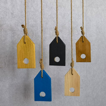 Clothing Store Hook Retro Solid Wood Hemp Rope Pendant Show Rack Men Dress Up Wall Positive Side Hanging Childrens Clothes Hanger Frame