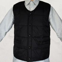 Winter mens down waistcoat Chinese aged down waistcoat Shoulder Liner Warm and chill-proof thickened large yard white duck suede
