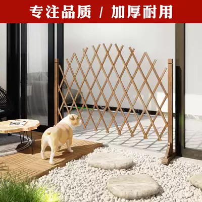 Anti-corrosion wooden fence partition flower rack Courtyard garden balcony climbing rattan flower rack Outdoor fence fence Pet fence