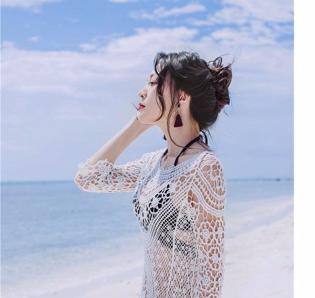Bộ đồ tắm suối nước nóng cho nữ ngực nhỏ thu thập bộ đồ ba mảnh gợi cảm Slim che bụng giảm béo bơi 2019 bikini mới - Bikinis ao boi nu