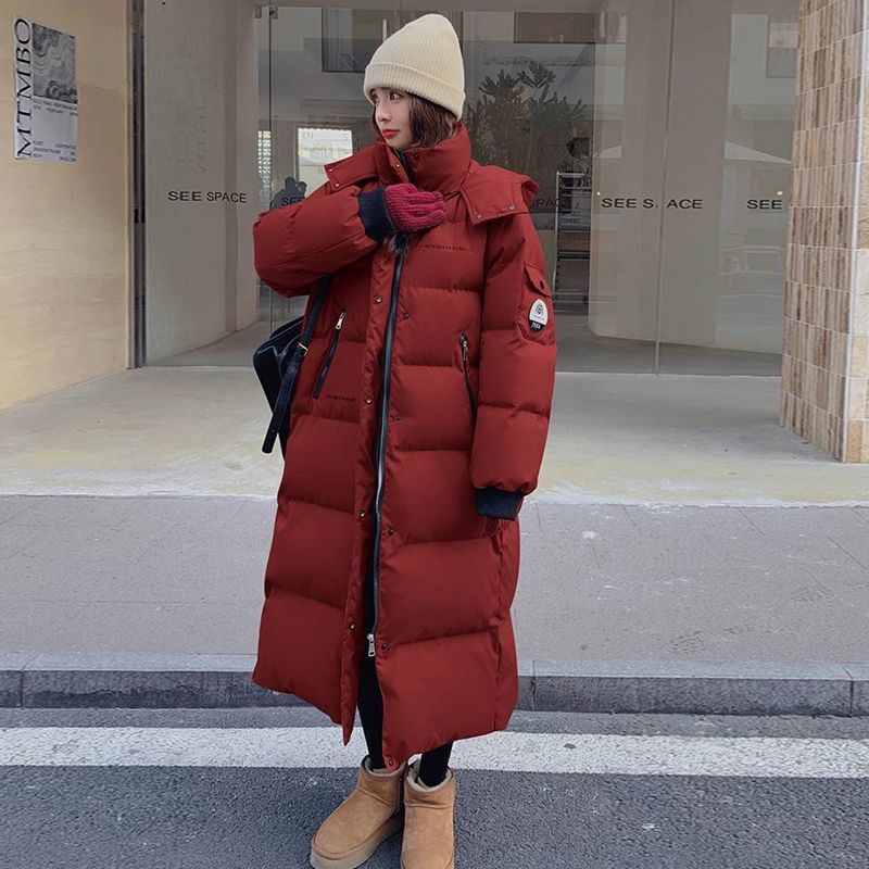 Extra Large Size Women's Winter down Jacket for Plus-Size Women (200-300 Pounds), Long Style, Slimming, Thickened, Extreme Cold, Northeast White Duck down Extra Large Size Women's Winter down Jacket for Plus-Size Women (200-300 Pounds), Long Style, Slimming, Thickened, Extreme Cold, Northeast White Duck down