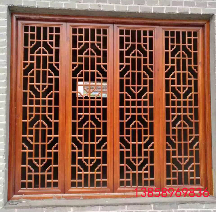 Tùy chỉnh Dongyang khắc gỗ Cửa cổ Trung Quốc và cửa sổ gỗ rắn lưới hiên chia màn hình TV nền tường chạm khắc cửa - Màn hình / Cửa sổ giá vách ngăn gỗ sồi