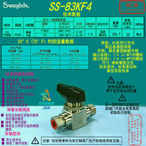 (SS-83KF4)Swagelok High Pressure Ball Valve 1 4 in NPT female Thread
