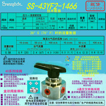 (SS-43YF2-1466) Swagelok 4-way Ball Valve 1 8 in NPT Female Thread