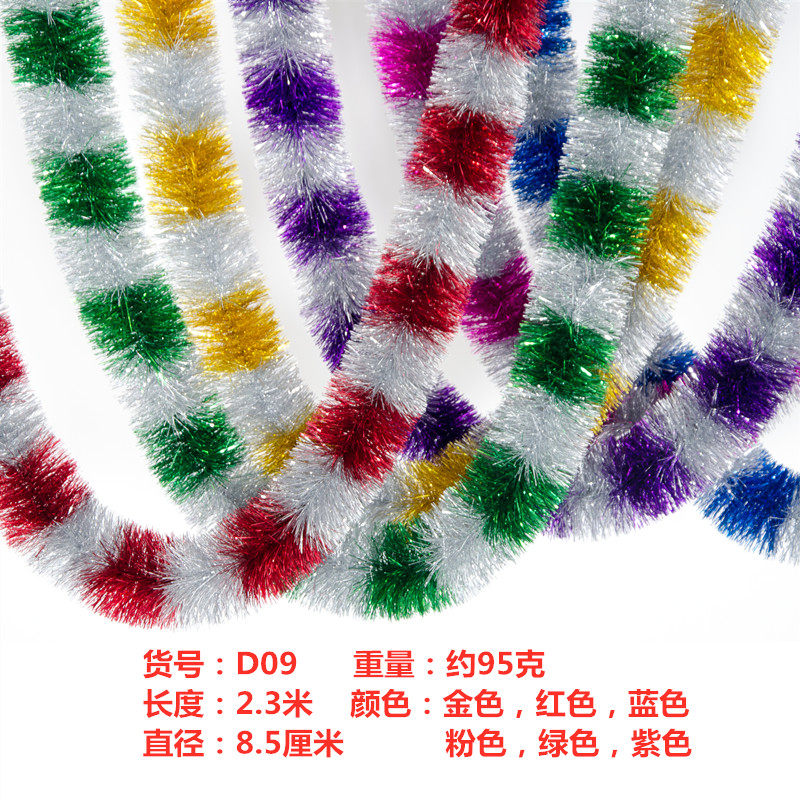 New Year's hair brushes Colorful Strips Rahua Christmas Decorations Shop Opening the indoor Spring Festival Placement Shop Celebrating Anniversary Celebrations