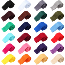 LSLYMY business and leisure vocational college suit dress wedding bridegroom British Korean knitted flat tie