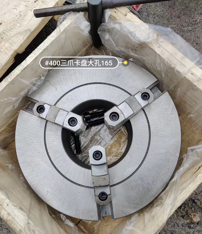 400 Large Hole Chuck with Inner Hole Diameter 165, K11400C Three-Jaw Chuck with Connection End Diameter 340, Free Shipping Price