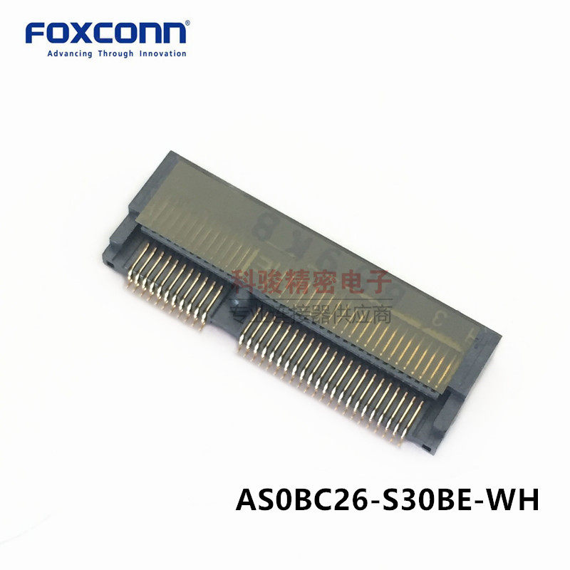 Foxconn Foxconn AS0BC26-S30BE-7H connector NGFF M 2 E-KEY H3 0 socket