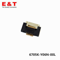 ENTERY CONNECTOR 6705K-Y06N-00L 0 5FPC 6P CLAMSHELL GOLD PLATED H1 5 Spot