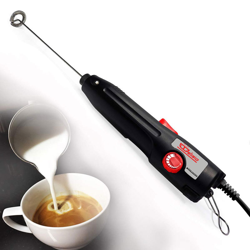 Elisio Electric Milk Frother Handheld Milk Frothing Wand Commercial Milk Frother Coffee Stirrer Rechargeable Milk Frother