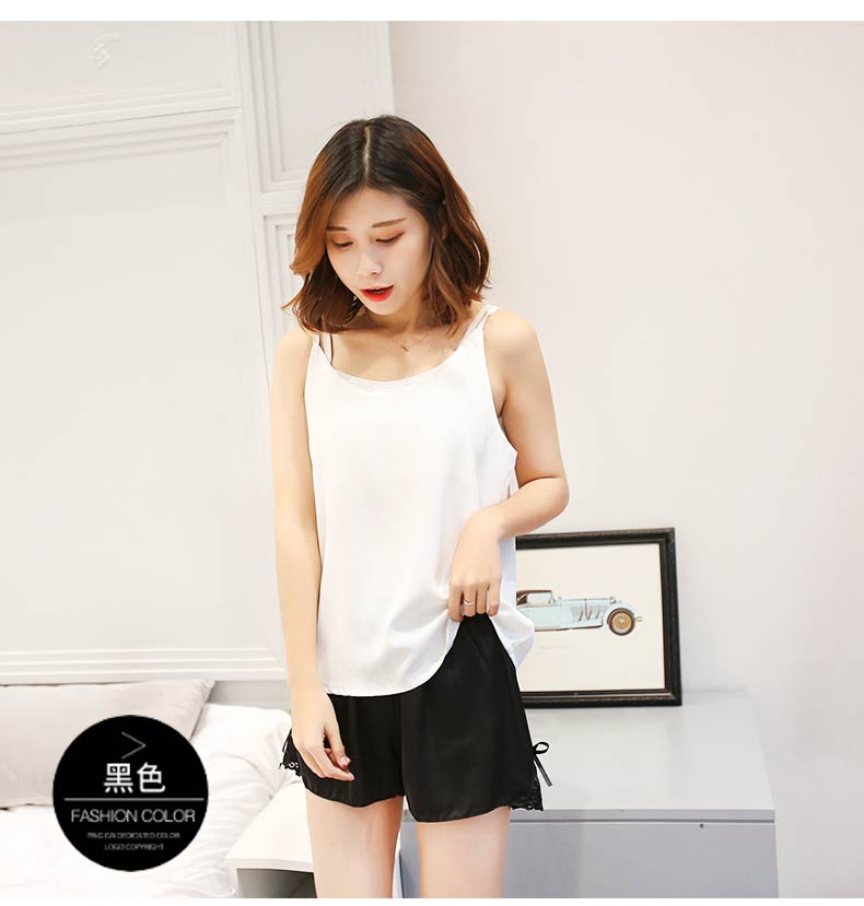 Quần an toàn nữ mùa hè quốc phòng ánh sáng kích thước lớn mặc quần bảo hiểm chất béo mm xà cạp ren phần mỏng lỏng ba điểm quần short quần tây nữ