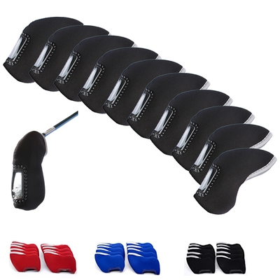 New golf iron bar cover digital part transparent rod head cover club cover multicolor selection of 10 packs