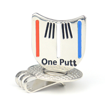 New metal hole-in-one mark aiming ball mark golf magnet hat clip ball mark set One Putt