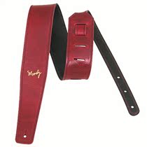 Moody 2 5 Inch Leather Backed Strap Blood Black Guitar Strap