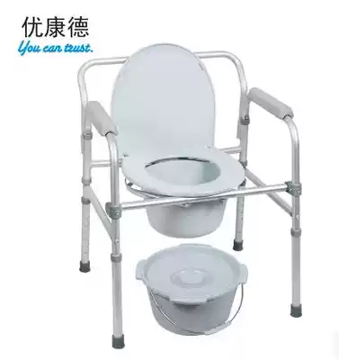 Youkant UKD-5206F aluminum alloy folding toilet chair for the elderly toilet toilet toilet chair bath