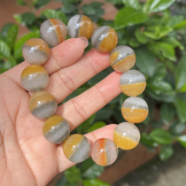 Natural Jade Yunnan Huanglong Jade Fine Jewelry Ertaipo Half Mountain Half Sailor String Waist Wrap Wan Guan 17mm Buddha Beads