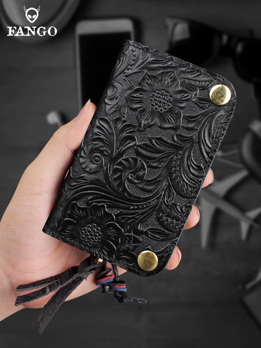 Вместительная и большая ключница, кожаные монеты, бумажник, сумка через плечо, резные ключи от машины, из натуральной кожи