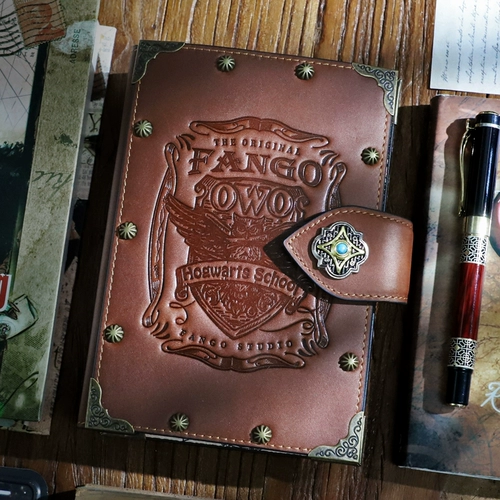 Креативный блокнот ручной работы из воловьей кожи, волшебная книга из натуральной кожи, ретро-дневник, продвинутый дорожный блокнот А6