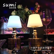 New hot sale led rechargeable bar table lamp Waterproof KTV bar light Restaurant service table light lighting night light