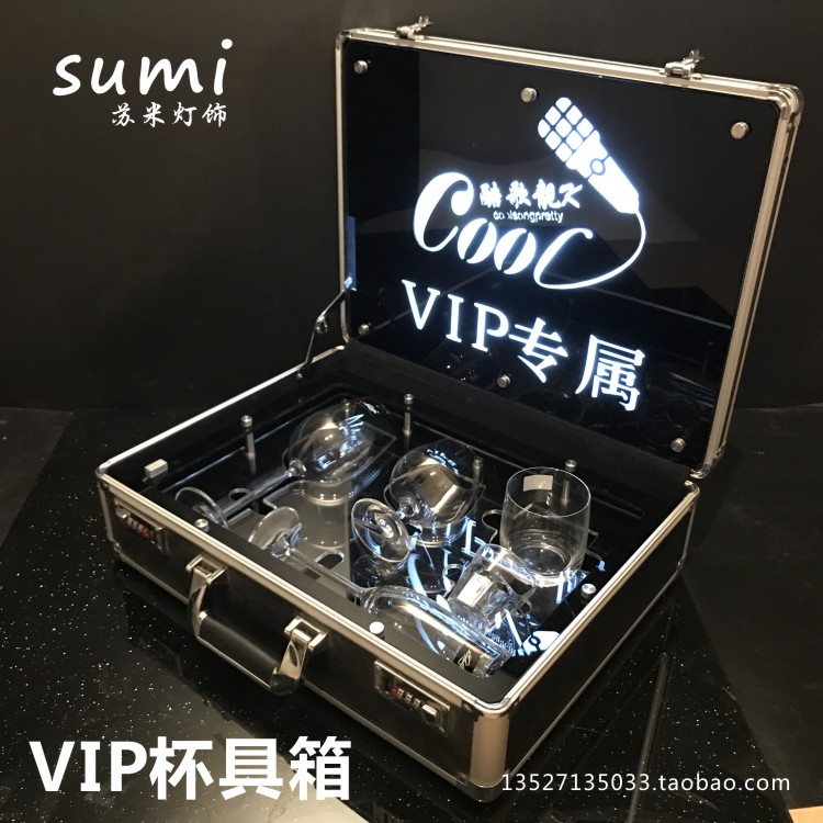 New bar glowing spades A wine box Night Champagne Wang Three Package Shenlong Set Private custom VIP Cup Box