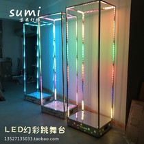 Stainless Steel Led Bar Dot Jumping Terrace Luminous Dot dance bar Beauty lead Dancing Point Square Round Laser Stage