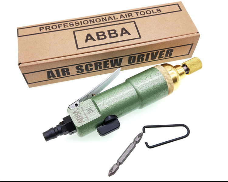 Taiwan original imported ABBA industrial pneumatic screwdriver 5H pneumatic pneumatic screwdriver woodworking special screwdriver