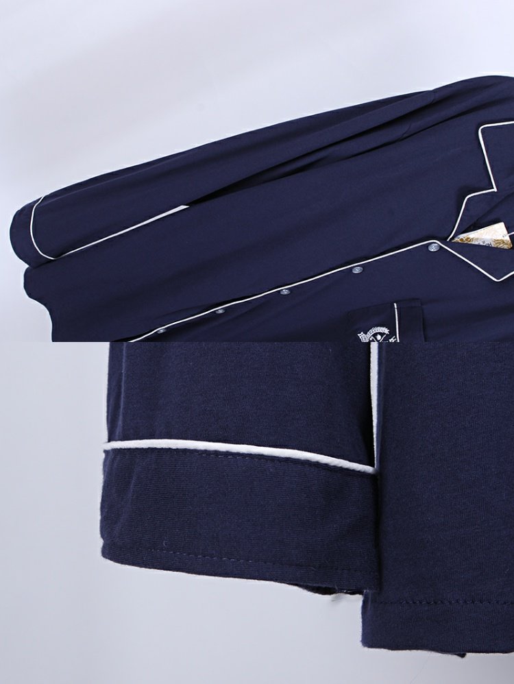 Mùa thu và mùa đông cộng với phân bón XL áo len dài tay lỏng lẻo đồ ngủ nam chất béo cotton thêm kích thước lớn dịch vụ tại nhà 300 kg bộ mặc nhà big size