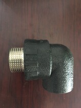 PE outer wire elbow Black hot melt outer tooth elbow 20 25 32 4 minutes 6 minutes 1 inch drinking water pipe accessories