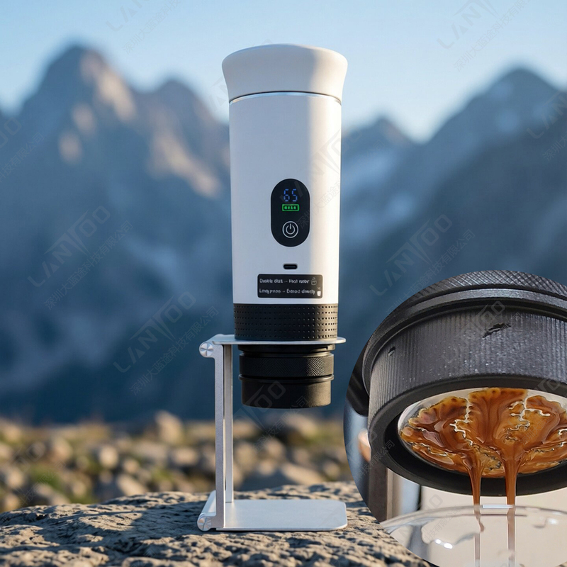 Jn02Pro2.0 Portable Capsule Coffee Machine Can Heat Water, 51mm Exposed Bottom Powder Bowl, Outdoor Espresso Extraction
