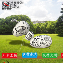 Stained FRP cartoon simulation art small ant animal sculpture mall park decoration