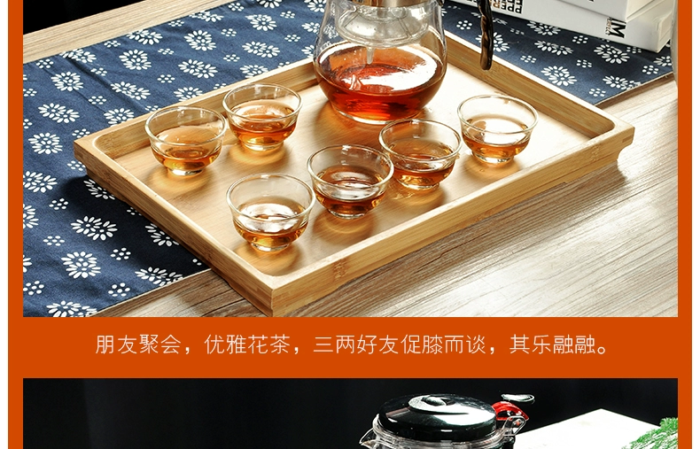Chống Cháy Nổ Có Thể Tháo Rời Và Có Thể Rửa Được Chính Hãng Thanh Lịch Cốc Thủy Tinh Chịu Nhiệt Lọc Ấm Trà Trà Bộ Trà Bộ Trà bộ ấm trà hắc tử sa bo am tra tu sa