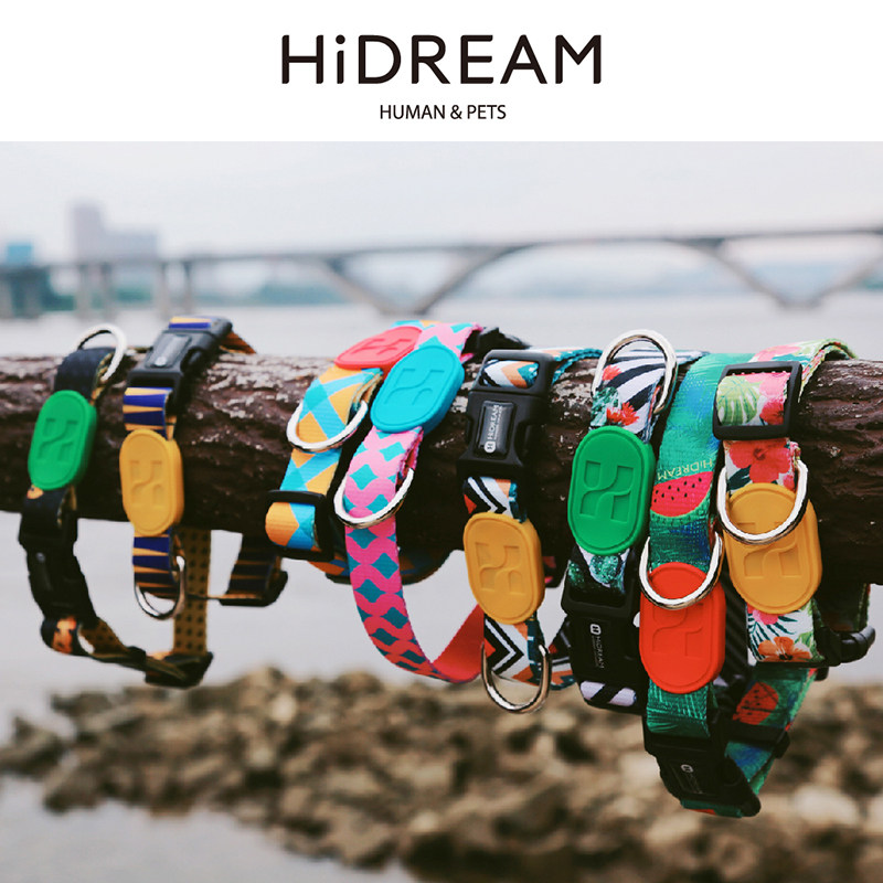 HiDREAM Colorful series of cat and dog collar Dubin retrieves dog safety traction rope diesel hound