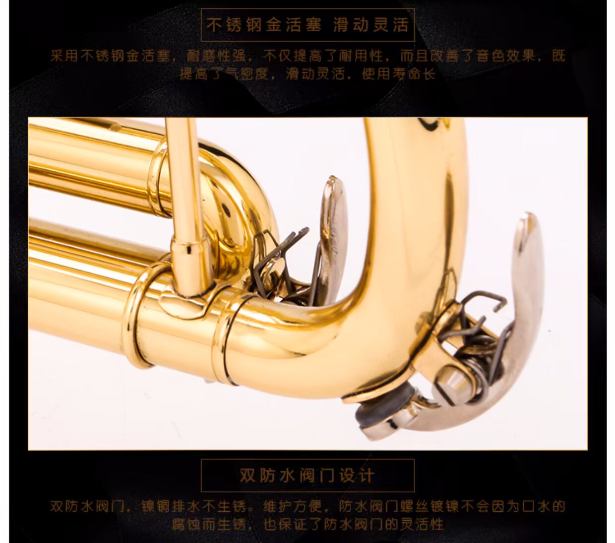 Chơi theo phong cách phương Tây alto người mới bắt đầu giới thiệu trẻ em người lớn nhạc cụ kèn đồng chơi B-phẳng FTR-600 hộp quà đàn keyboard