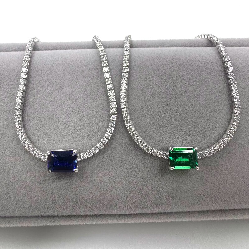 S925 Silver Cultured Emerald Gemstone Bracelet, Light Luxury, High-End Feel, Versatile for Commuting S925 Silver Cultured Emerald Gemstone Bracelet, Light Luxury, High-End Feel, Versatile for Commuting