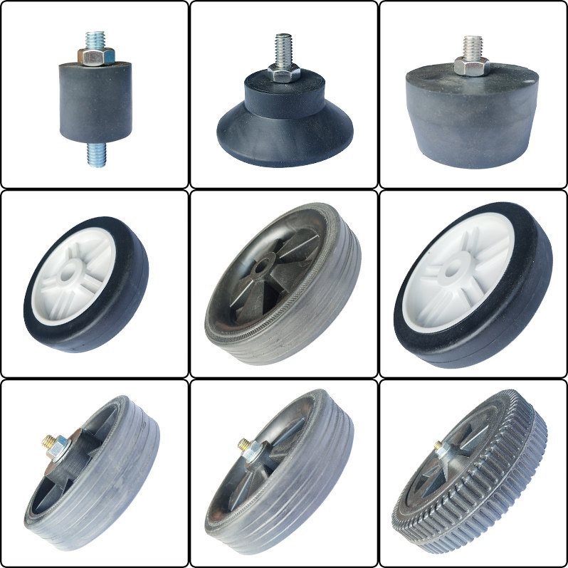 Piston air pump accessories Air compressor foot pad caster wheel 4 inch 5 inch 6 inch 7 inch 8 inch caster shockproof column