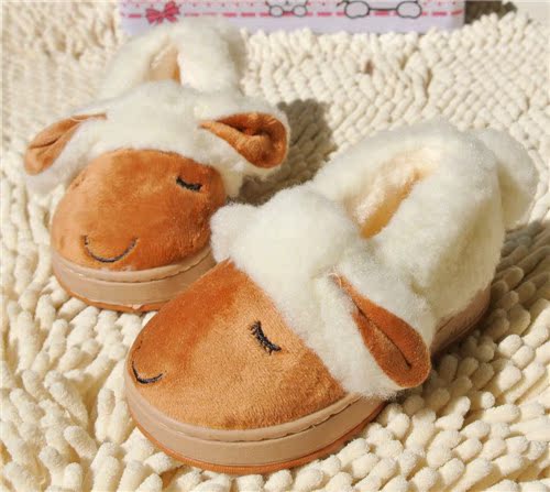 Chaussons enfants en suède pour hiver - semelle caoutchouc - Ref 1020974 Image 30